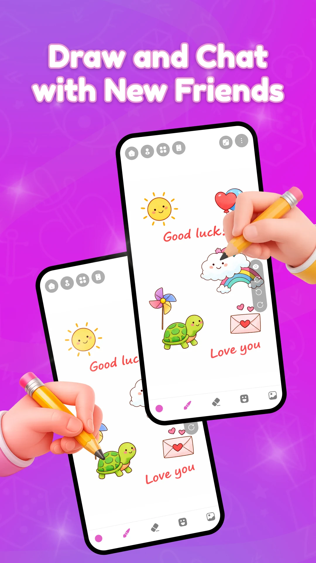 Lockscreen Drawing Couple screenshot