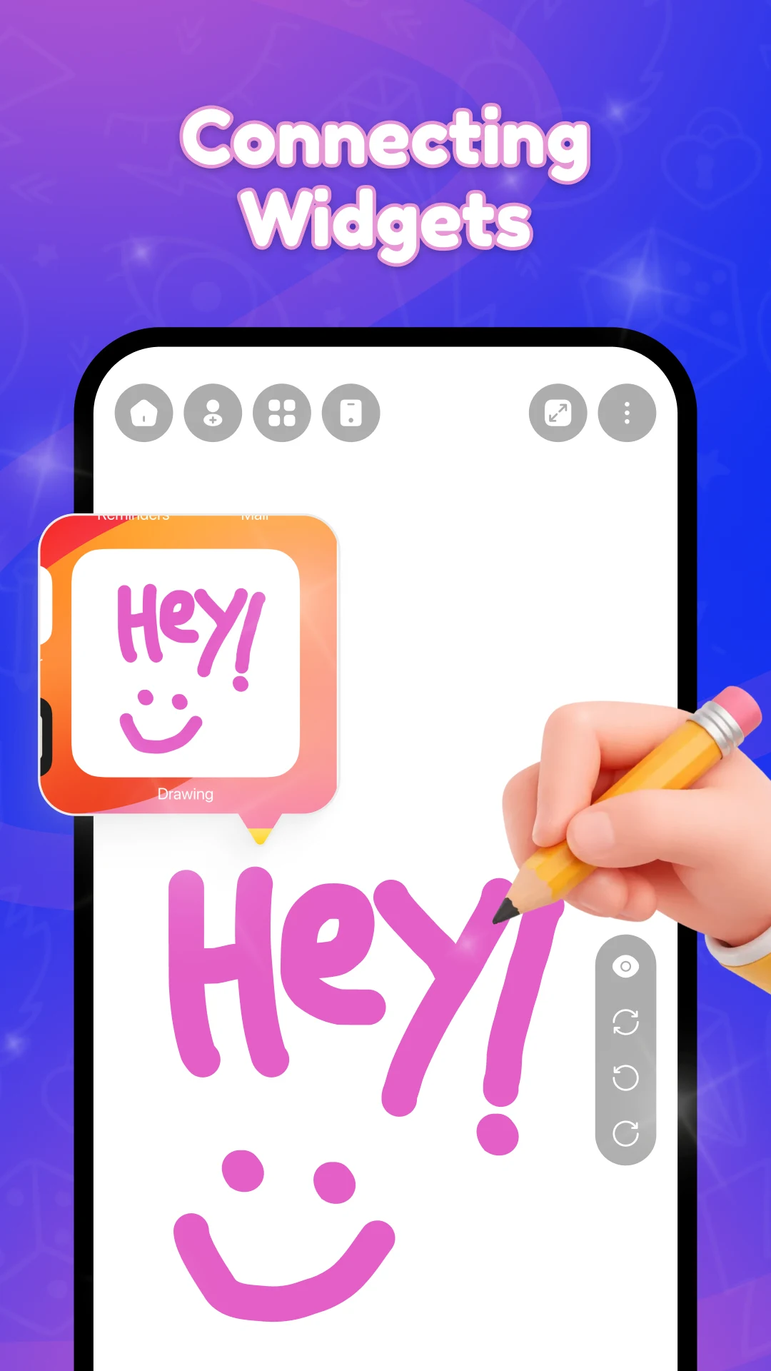 Lockscreen Drawing Couple screenshot